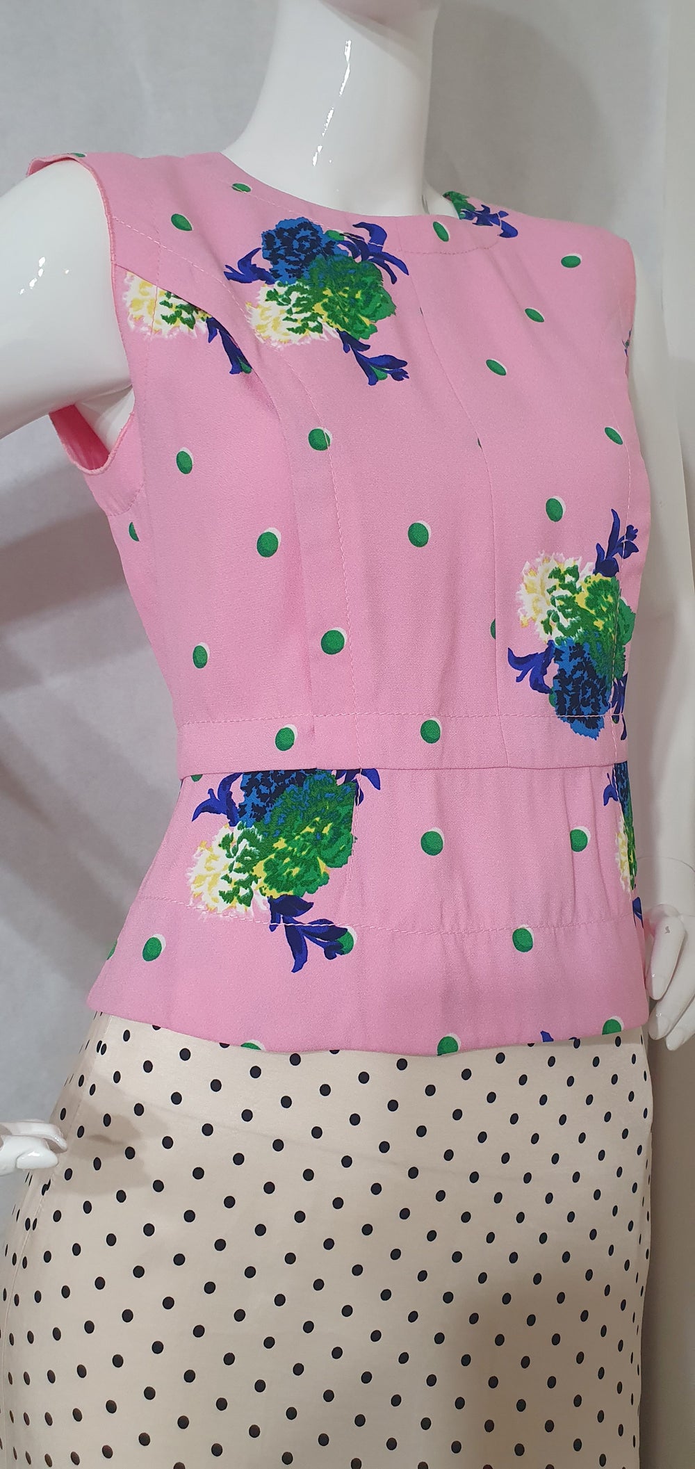 Marc Jacobs Pink Floral Sleeveless Top